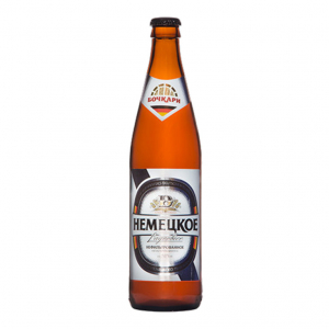 Пиво "Немецкое" светлое нефильтрованное (Бочкари) 4,7% с/б 0,5 л.