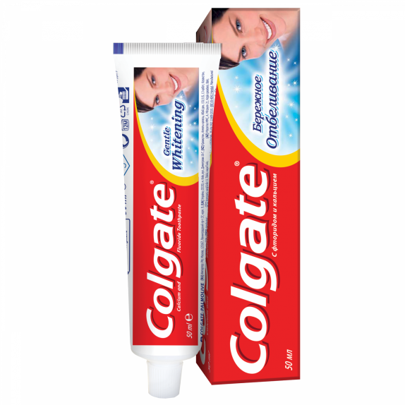 Зубная паста "Колгейт" бережное отбеливание (Colgate)  50 мл.