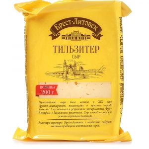 Сыр "Брест-Литовск" Тильзитер 45 % 200 гр.