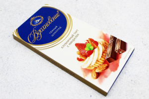 Шоколад "Вдохновение" Клубничный тарт с миндалем 100 гр.