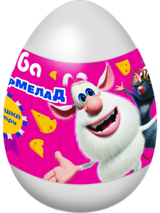 Яйцо пластиковое "Буба" с мармеладом, 10г