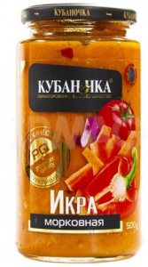 Икра морковная "Кубаночка" ст/б 500 гр.