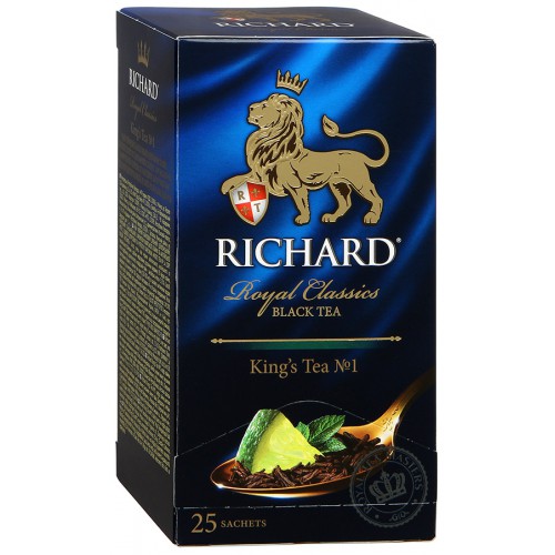Чай "Richard" Kings Tea №1 чёрный в пакетиках 25*2г