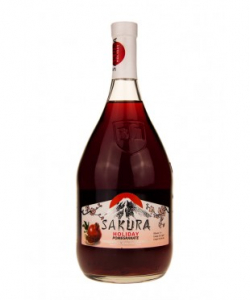 Вино фруктовое (плодовое) полусладкое "Праздник Сакуры" Гранатовое 1 л