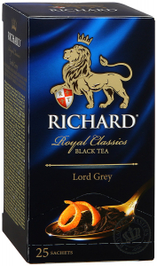 Чай "Richard" Lord Grey чёрный в пакетиках 25*2г