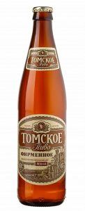 Пиво "Томское фирменное" светлое фильтрованное 4,0% с/б 0,5 л.