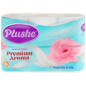 Туалетная бумага "Plushe Premium Aroma" 3 cл. /|6 шт.