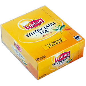 Чай "Lipton" Yellow Label чёрный в пакетиках 100 Х 2 г