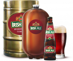 Пиво "Ирландский эль" темное фильтрованное с/б 0,5 л.