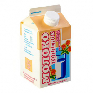 Молоко "Ирмень" топленое 2,5% 450 гр.