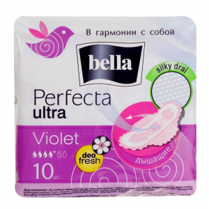 Прокладки "Белла" perfecta Ultra Deo Violet silky drai 10шт.