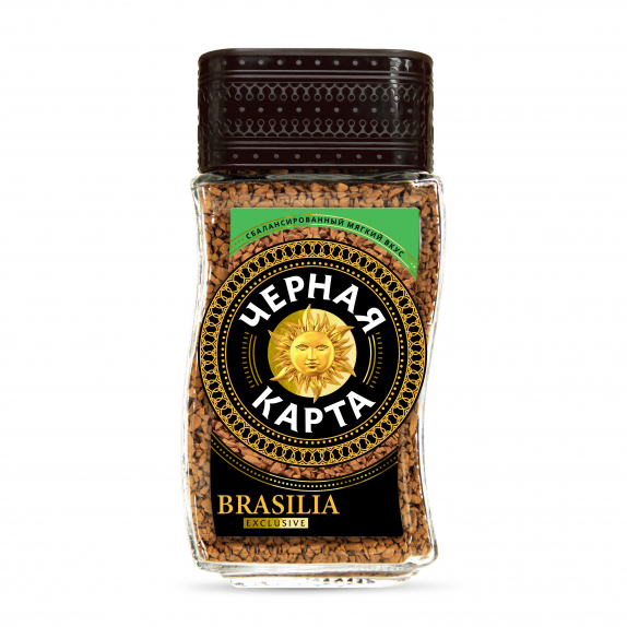 Кофе Чёрная карта "Exclusive Brasilia" ст/б, 95г