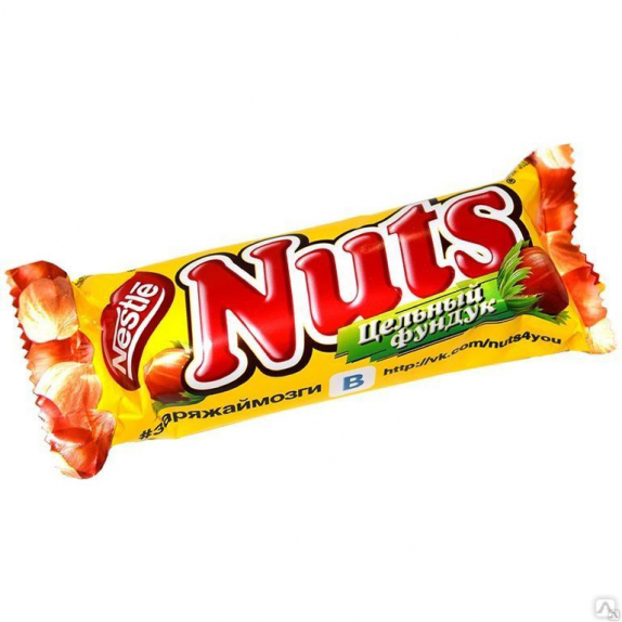 Шоколадный батончик "Nuts" 50 г