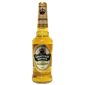 Пиво "Сибирская Корона" Золотистое 4,2% (бут. 0,45 л)