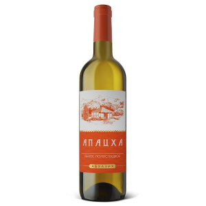 Апацха бел. п/сл ординарное вино 0,75 л. 10-15% Вина и воды Абхазии