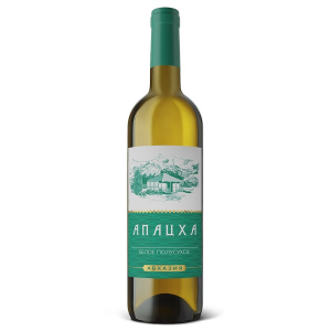 Апацха бел. п/сух ординарное вино 0,75 л. 10-15% Вина и воды Абхазии