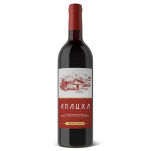Апацха кр. п/сл. ординарное вино 0,75 л. 10-15% Вина и воды Абхазиим