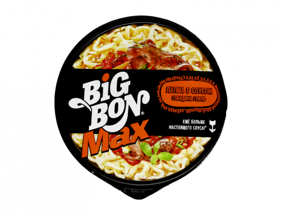 Лапша "Big Bon"(Биг Бон) с соусом в ассортименте (ведро) 85 г.