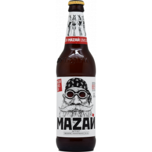 Пиво "Мазай" светлое нефильтрованное 4,8% с/б 0,45л