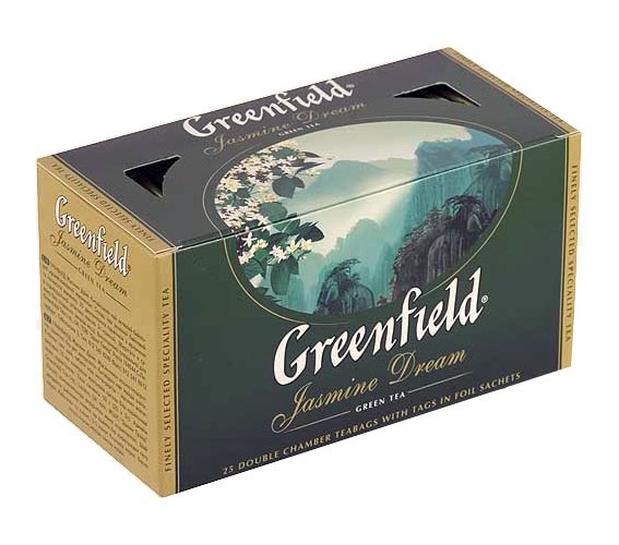 Чай "Greenfield" Jasmine Dream зелёный в пакетиках 25 х 2 г