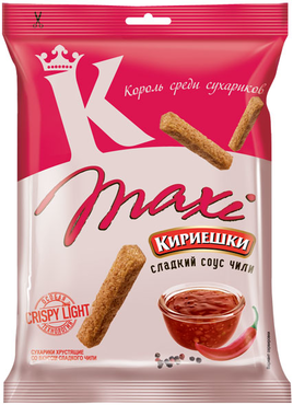 Сухарики "Кириешки" Maxi со вкусом сладкого чили 60гр