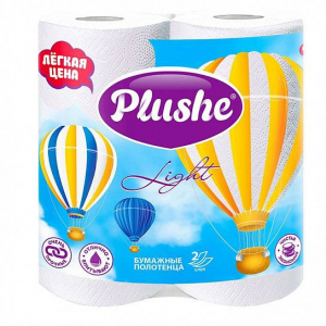 Бумажные полотенца "Plushe" Лайт 2сл/2шт