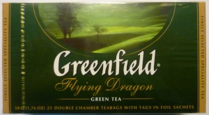 Чай "Greenfield" Flying Dragon зелёный в пакетиках 25 х 2 г