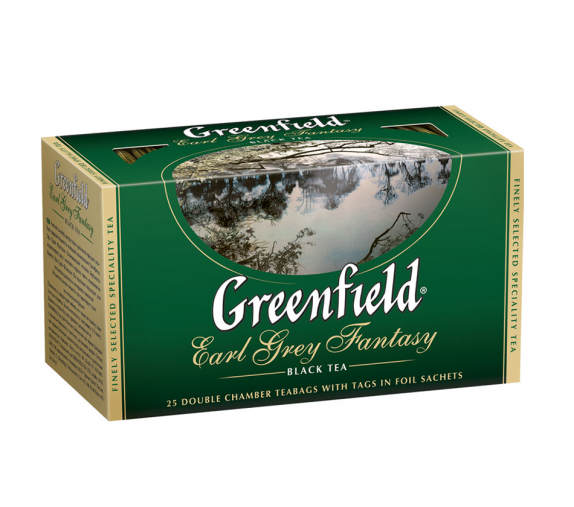 Чай "Greenfield" Эрл Грей Фэнтази чёрный 25пак.
