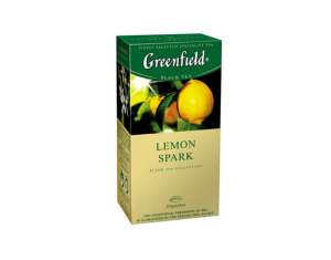 Чай "Greenfield" Lemon spark зелёный в пакетиках 25 х 2 г