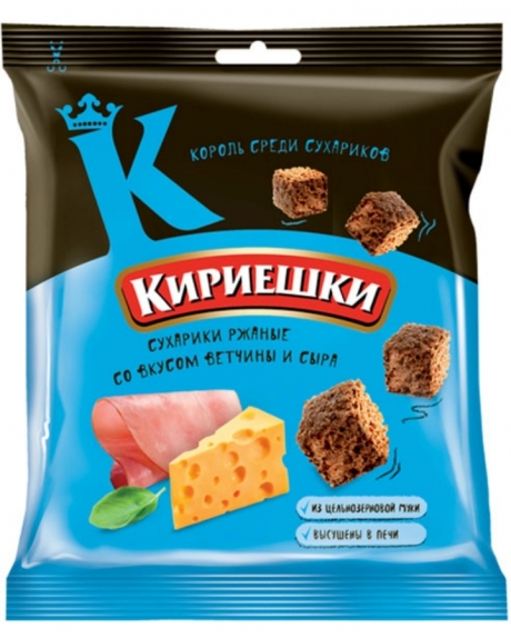 Сухарики "Кириешки" ветчина/сыр 40 гр.
