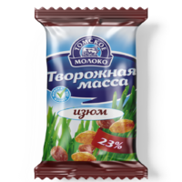 Творожная масса "Томское молоко" с изюмом 23% 170гр.