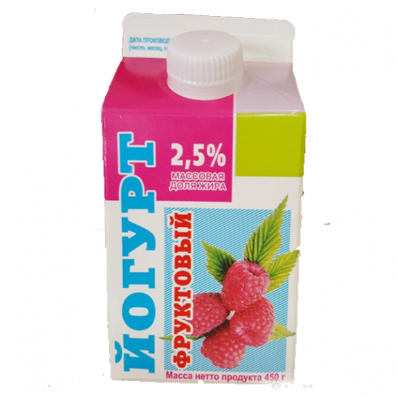 Йогурт "Ирмень" в ассортименте 2,5% 450 гр.