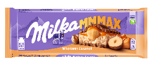 Milka MMMAX(Милка)с молочной и карамельной начинкой и обжаренным цельным орехом,300 гр
