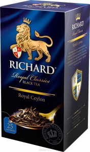 Чай "Richard" Роял Цейлон 25п*2г.
