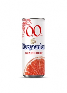 Пивной напиток безалкогольный "Hoegaarden" Хугарден грейпфрут белое нефильтрованное  (ж/б 0,33 л)