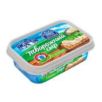 Сыр творожный "Томское молоко" с  зеленью(ванночка) 180гр.