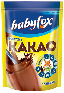 Напиток с какао-порошком быстрорастворимый Babyfox 135гр