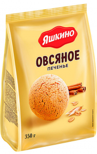 Печенье сдобное овсяное "Яшкино" 350 гр.