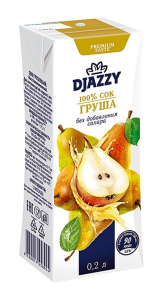 Сок груша  "Djazzy" 0,2 л.