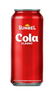 Напиток "Кола классик" Sunbel 450 мл. ж/б