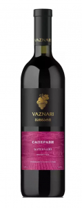 Вино ординарное Вазнари Саперави 8-15% красное сухое 0,75л.